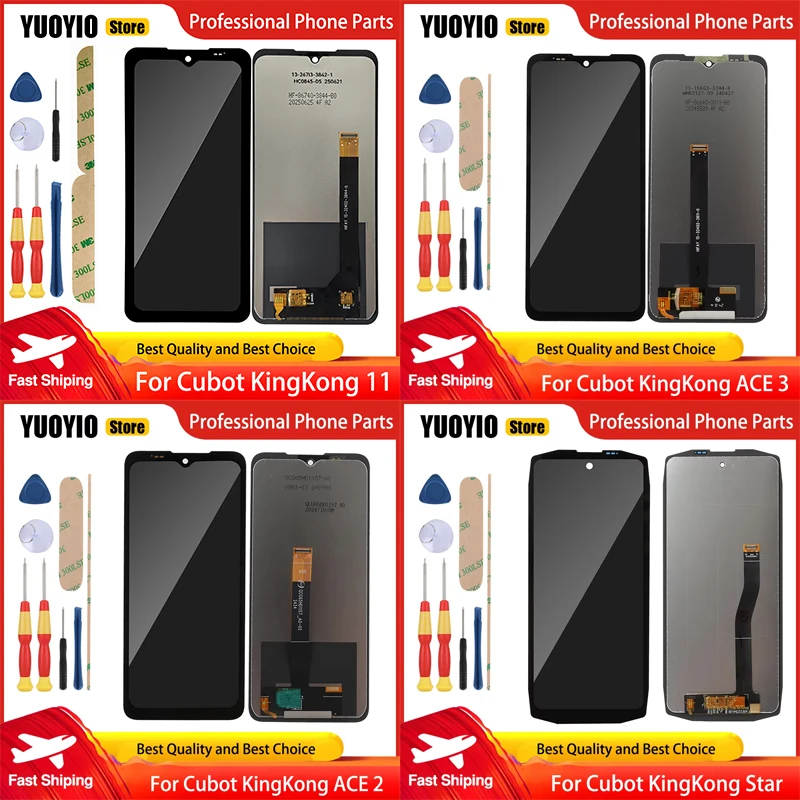 Touch For Cubot KingKong Star KingKong ACE 3 KingKong ACE 2 KingKong 11 LCD Screen Digitizer Display Assembly Replacement