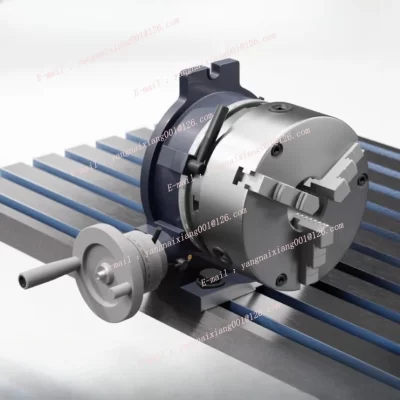 HV Rotary Table 4/5/6inch Horizontal/Vertical 4-Slot MT-2 Rotary Table Milling Machine for Milling.