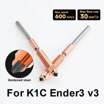 Kit de bico trianglelab, troca rápida, tudo em um, bico de aço endurecido, bimetálico, quebra de calor, instalação rápida, acessórios para impressora 3d