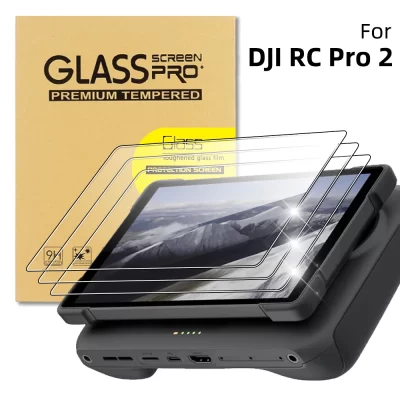 Vidro temperado para dji mavic 4 pro rc pro 2, protetor de tela premium durável hd transparente acessórios de filme de proteção anti-arranhões