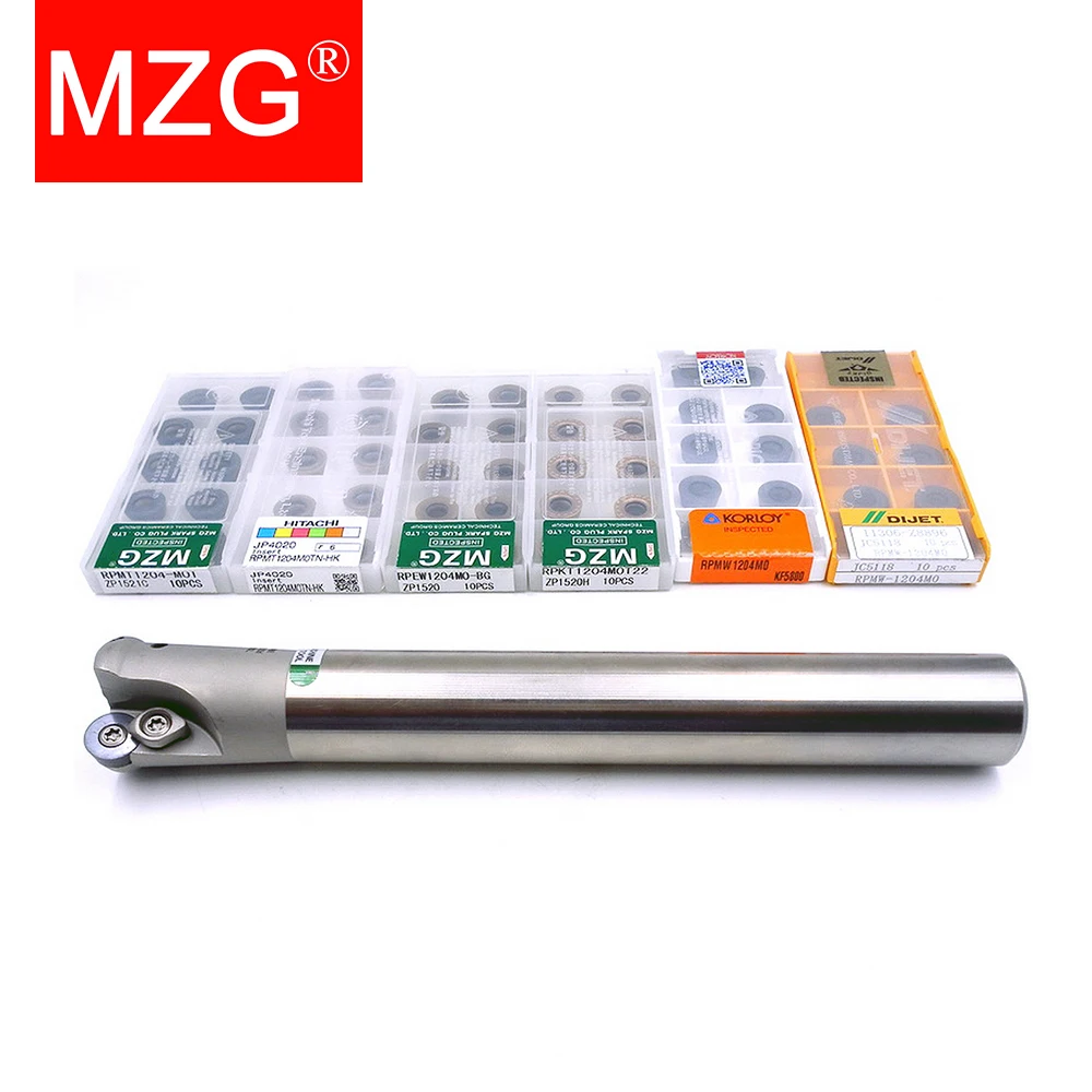 MZG EMR 20MM 25MM 32MM RPMT RPMW Carbide Inserts End Mill Arbor Cutting Machining Round Nose Milling Cutter - Image 5