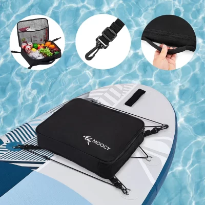 Bolsa para prancha de remo, portátil, à prova d'água, para caiaque, prancha de remo, acessórios de surf ao ar livre com ajustável e fixo