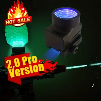Arma de brinquedo acessórios lâmpada fluorescente iluminador luminoso tiro auxiliar bola gel elétrica blaster splatter bola blasters