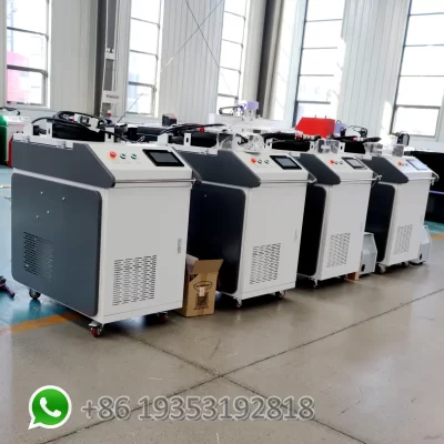 Máquina de solda a laser de fibra portátil 4 em 1, 1500w, 2000w, 3000w, para removedor de ferrugem a laser portátil, limpador a laser de pintura antiga