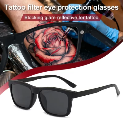 Tattoo Polarized Sunglasses Potection Glasses Magnetic Adsorption Lens Reflective-free Tattoo Filter Glasses Accessories