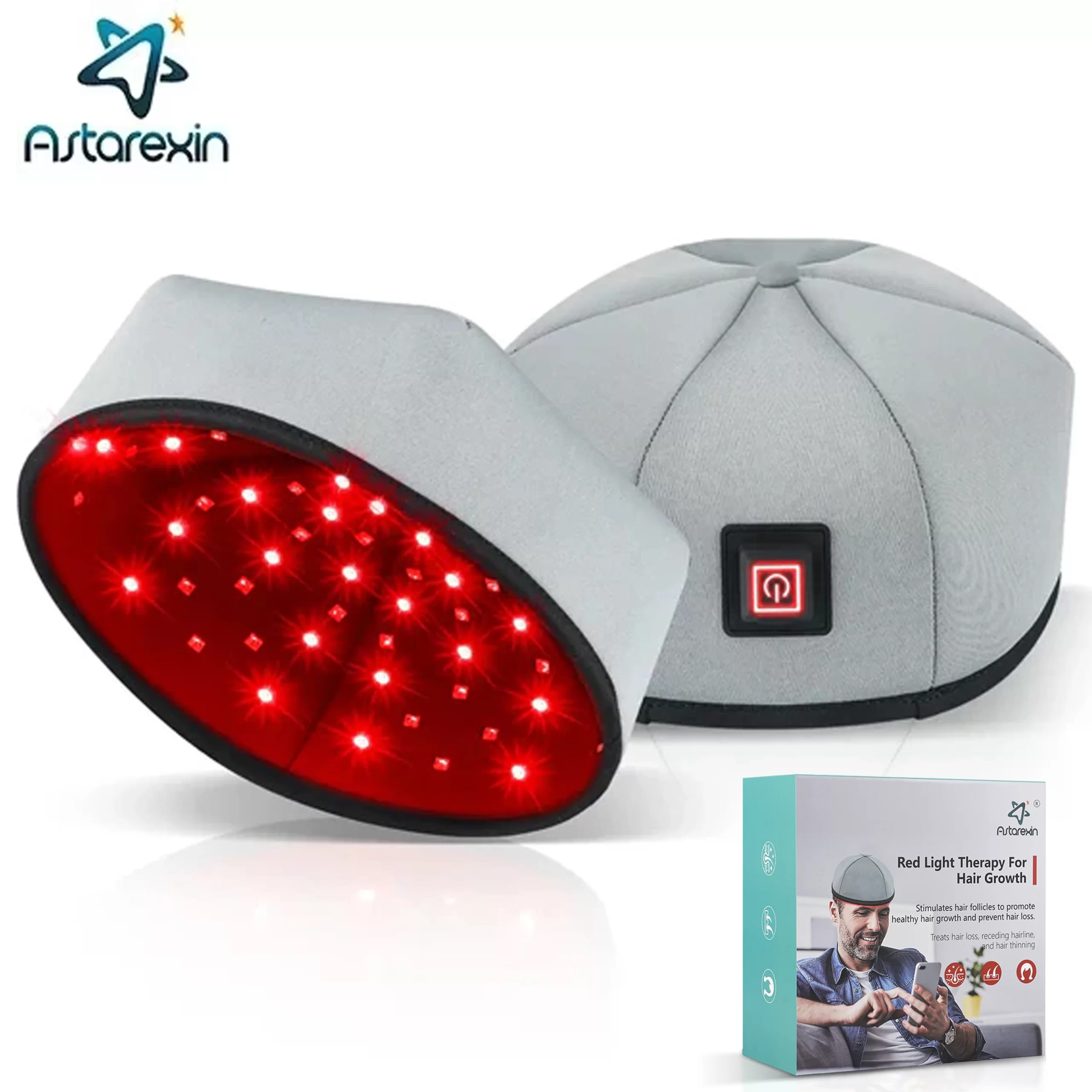 Tampa de crescimento do cabelo 660 led dispositivos de terapia de luz vermelha anti perda de cabelo ansiedade alívio do estresse cabeça dor chapéu couro cabeludo relaxar massageador capacete