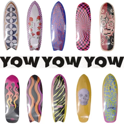YOW land surf skate decks apenas 31 ~ 32.5 polegadas material de bordo canadense completo de boa qualidade
