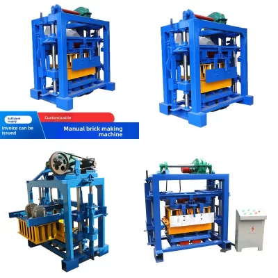 Cimento semiautomático padrão que faz QTF40-2 equipamento de máquina de tijolo de bloco oco equipamento de máquina de fabricação de tijolo oco