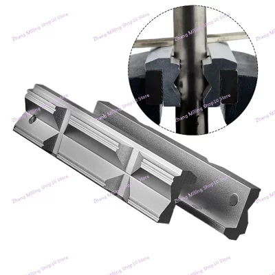 2PCS CNC Milling Steel Vise Hard Jaw Fixture V-Type Jaw Aluminum Alloy V-clip 4 Inch 5 Inch 6 Inch 8 Inch Vise Jaws