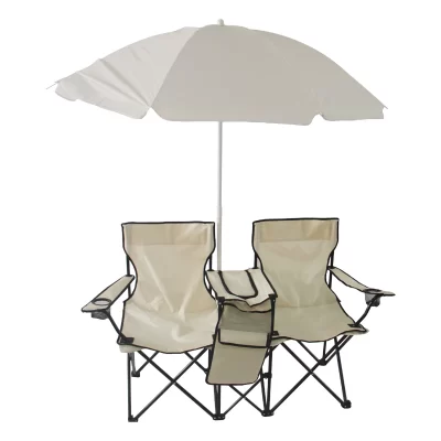 Portable Double Beach Chair with Shade