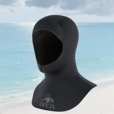 Capa de mergulho 3mm neoprene wetsuit capa durável extensível para mergulho caiaque surf canoagem esportes aquáticos touca de na
