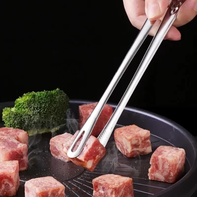 Pinças de cozinha de aço inoxidável pinças de churrasco clipe churrasqueira pinças de carne pinças de cozinha para utensílios de alimentos acessórios de cozinha
