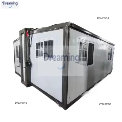 Prefab Expandable Container Home Portable Tiny House Foldable Living Room with Steel and Sandwich Panel Material