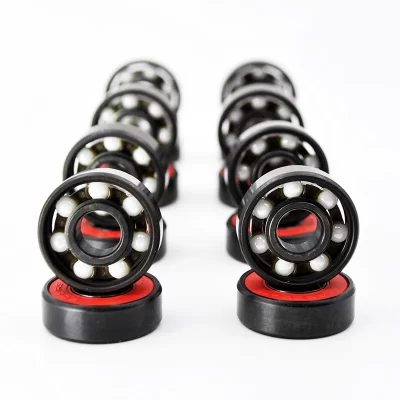 Rolamento de esferas cerâmico híbrido, 8/16 peças, 608 2rs, 8*22*7mm, alta velocidade, patins, roda de skate, rolamentos de longboard em miniatura