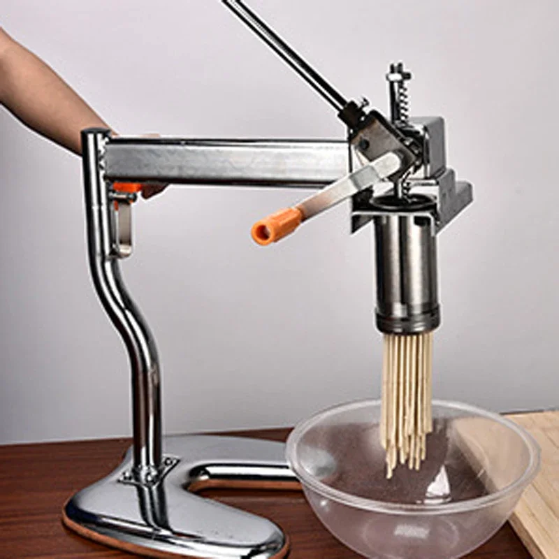Household Manual Stainless Steel Noodle Pressing Machine Portable Two-axis Moodle Making Machine Manual Noodle Press - Image 6