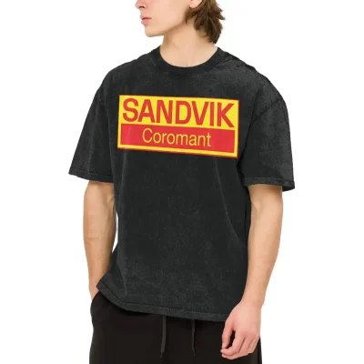 Camiseta masculina engraçada SANDVIK Camisetas estampadas são camisetas femininas soltas e justas