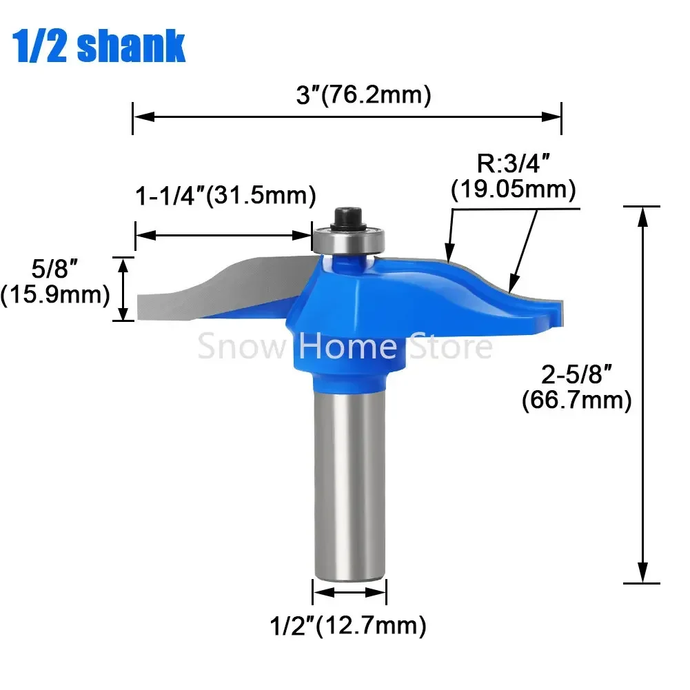 Household Door Board Knife 1/2 Handle 12 Bakelite Milling Slotting Trimming Machine Cutter Head Cabinet Panel - Image 4