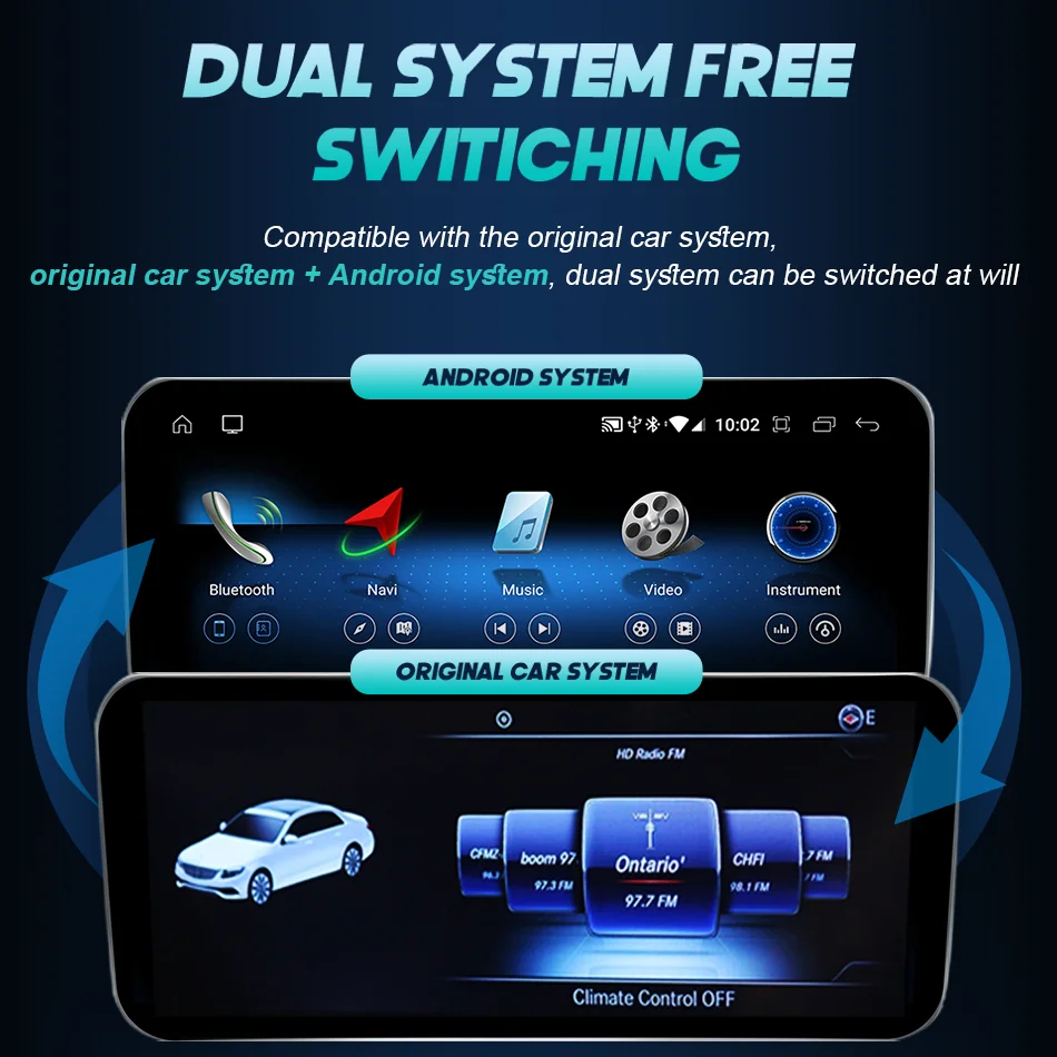 Android 14 Wireless CarPlay Auto For Mercedes Benz C Class W205 2014-2018 Car Multimedia Navigation GPS SWC DSP 4G WiFi - Image 5
