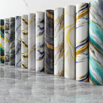 40cm novo mármore cozinha à prova de óleo adesivos de parede auto-adesivo resistente a manchas de alta temperatura cozinha papel de parede casa decorativa