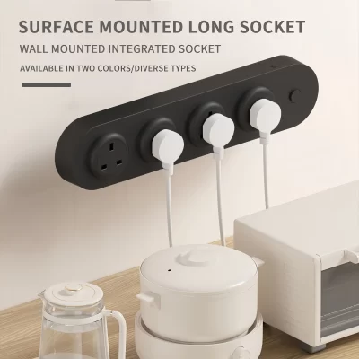 Soquete de mesa montado na parede, tomada de cozinha com interruptor, tomadas de energia, padrão ue, eua, reino unido, portas usb c 4000w