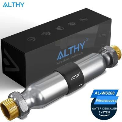 ALTHY AL-WS200 Sistema de amaciante de inibição de escala descalcificadora de água para toda a casa Grande fluxo Anti calcário Corrosão e água dura