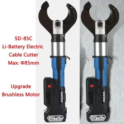 Brushless Motor Electric Hydraulic Cable Cutter 85mm Li-Battery Cutting Machine Small Shear Portabl Scissors