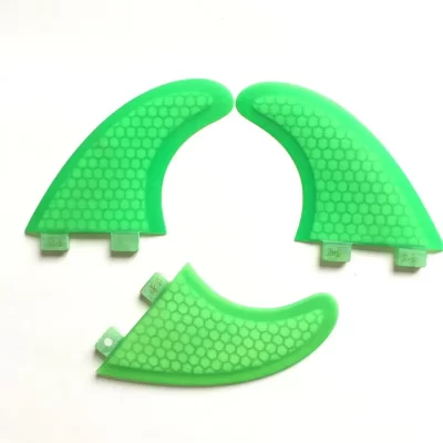 Tri-Fin prancha aleta, Honeycomb, fibra de vidro, G5, 3 peças
