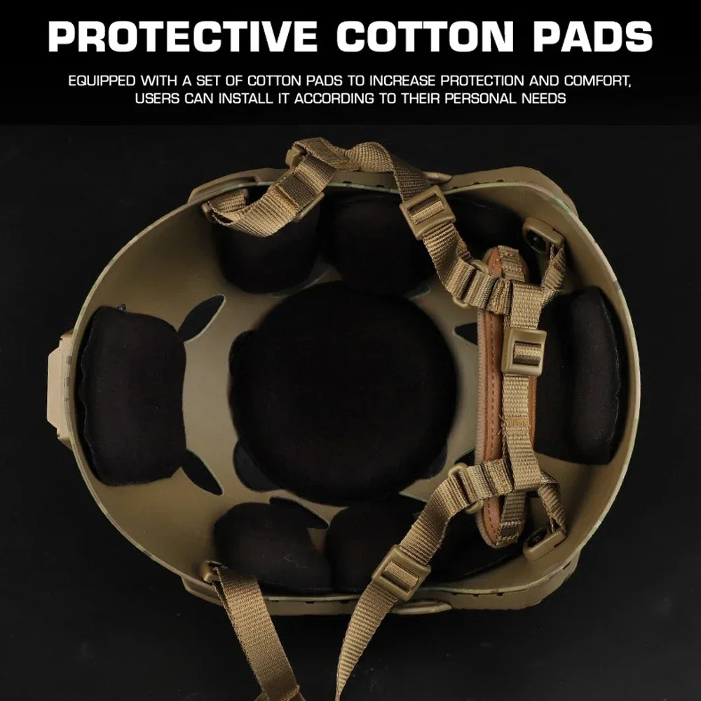 Capacete rápido airsoft mh capacete abs novo engrossado ao ar livre pj pistola de ar tiro cs equipamentos de proteção - Image 4
