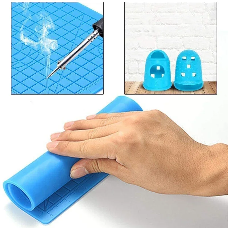Caneta de impressão 3d tapete de silicone diy modelo de desenho criativo almofada com manga de dedo à prova de calor ferramentas de arte presente de natal para crianças - Image 6