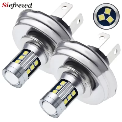 2 X P45T R2 LED Bulb Motorbike Headlamp Hi/Lo Beam 6V / 12V Motorcycle Scooter Moped Tractor Forklift Front Headlight Light Lamp