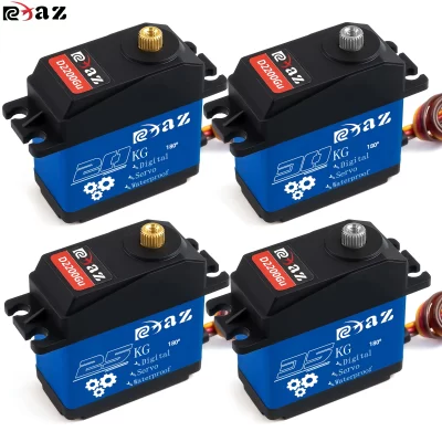 RCXAZ Metal Housing High Speed Metal Gear Digital Servo 20KG-35KG 180 Large Torque Waterproof for RC Car Crawler SCX10 TRX4