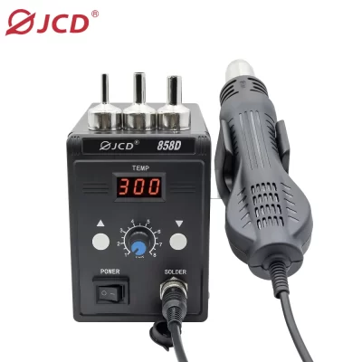 Jcd pistola de ar quente 858d 700w bga retrabalho estação de solda estação de pistola de ar de calor 220v/110v para smd smt ferramentas de reparo de soldagem
