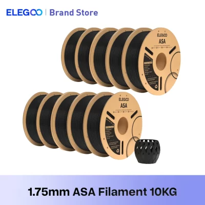 ELEGOO 1KG/2KG/4KG 1.75mm ASA Filament,UV & Weather Resistant 3D Printer Filament