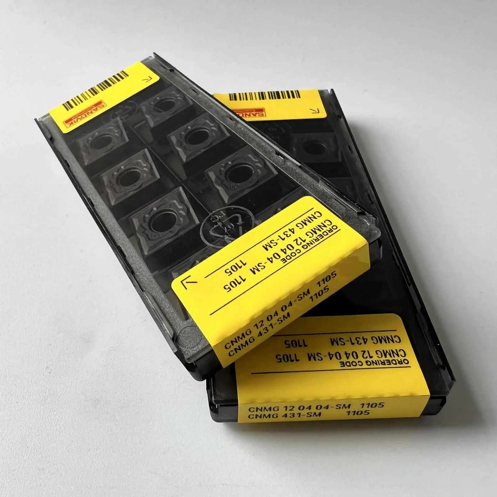 Original SANDVIK / CNMG120404-SM 1105 / Lâmina CNC de liga dura 10 unidades - Image 4