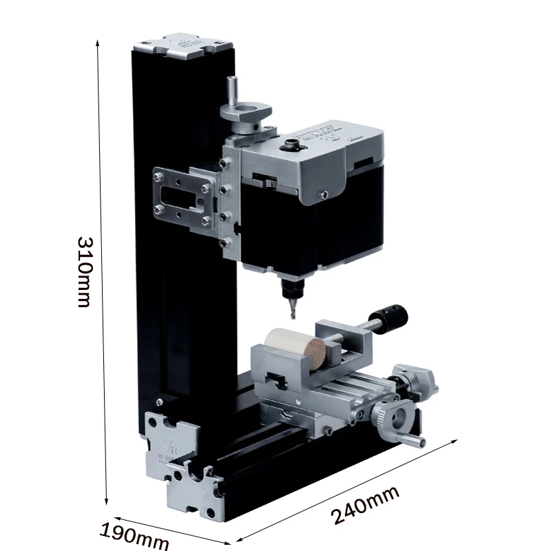 Mini Metal Milling Machine 60 W 12000 rpm Miniature Vertical Mill Lathe Woodworking DIY Miller - Image 6
