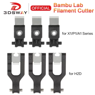 Para bambu lab x1/x1c/p1s/p1p/a1/a1 mini cortador de filamento impressoras 3d h2s/h2d cortador de filamento peças de reposição para impressora 3d buambulab