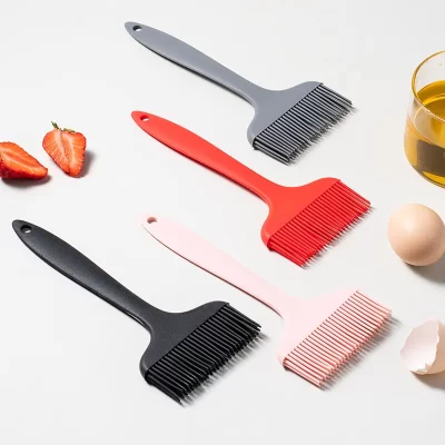 1/2/4 pçs silicone escova para churrasco óleo ovo bolo pão escova resistência assado cozinha cozinhar acessórios de churrasco
