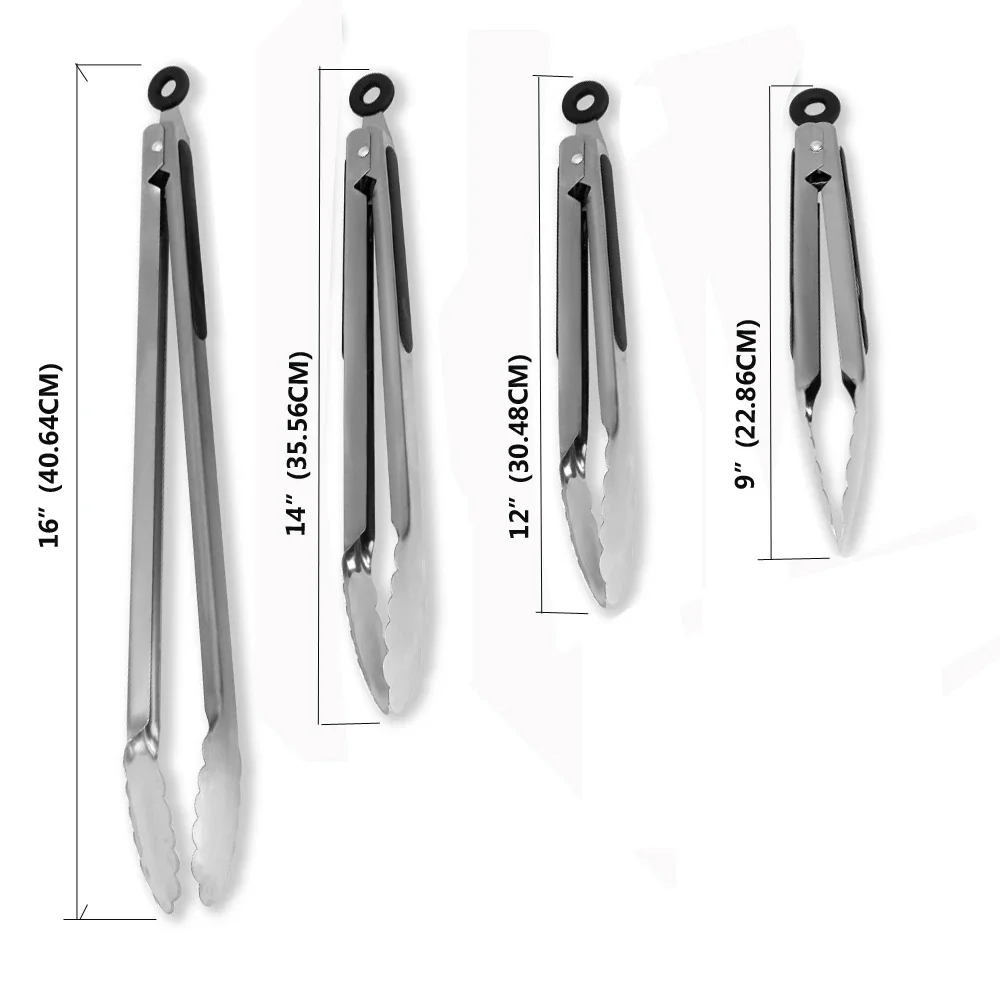 Churrasqueira pinças salada bife espaguete doces carvão carne aço inoxidável acampamento churrasco cozinha fritar alimentos clipes braçadeira - Image 5