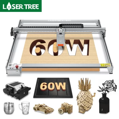 Árvore a laser k1max 60w gravador a laser com ajustável 20w/40w 60w potência módulo laser máquina de corte e gravação ferramentas diy