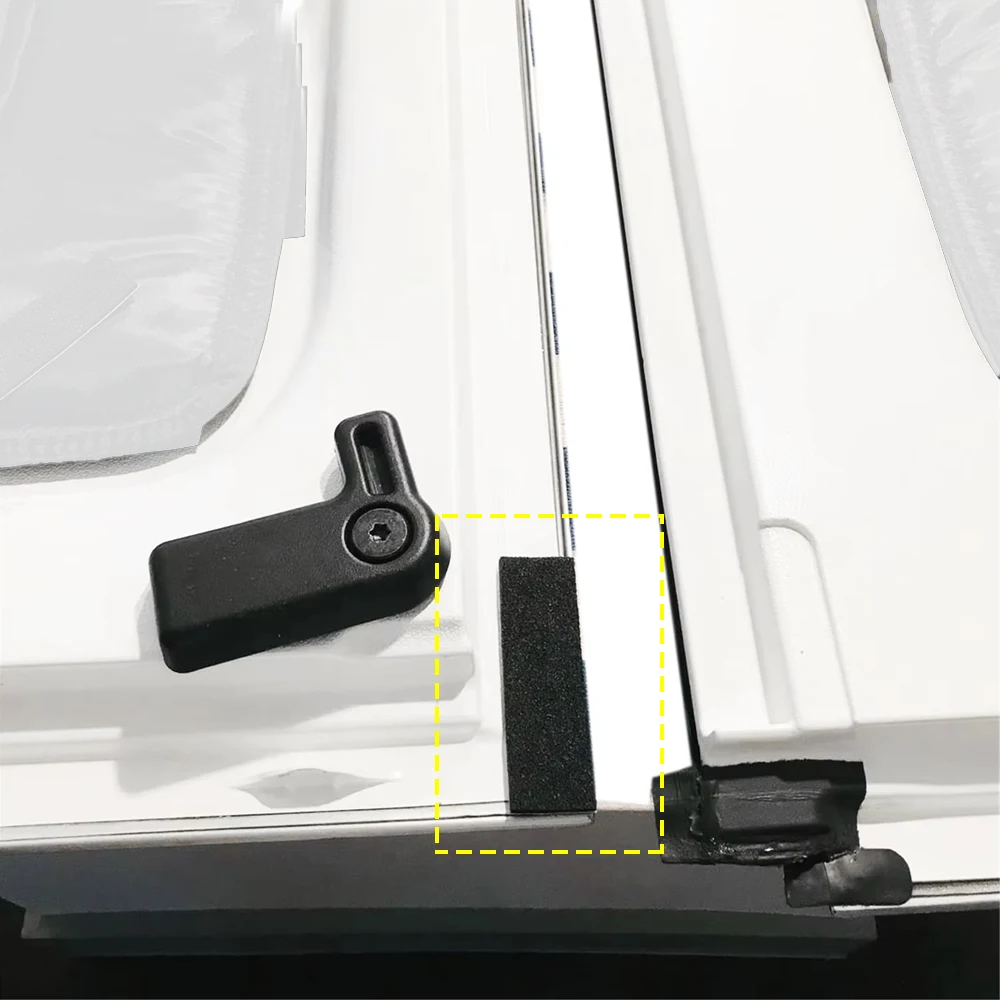 Kit de vedação superior rígida de 17 pacotes para jeep wrangler jk jku rubicon sport sahara 2007-2018 acessórios de molduras internas preto - Image 4