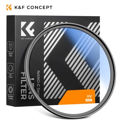 K&F Concept Filtro MCUV 37/39/40.5/43/46/49/52/55/58/62/67/72/77/82mm Óptica Ultra Fina Multi Revestido Proteção Ultravioleta