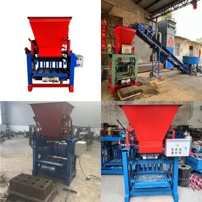2-45 4-30 4-35 preço barato manual oco fabricante solo argila bloqueio mini móvel bloco de cimento concreto tijolo que faz a máquina
