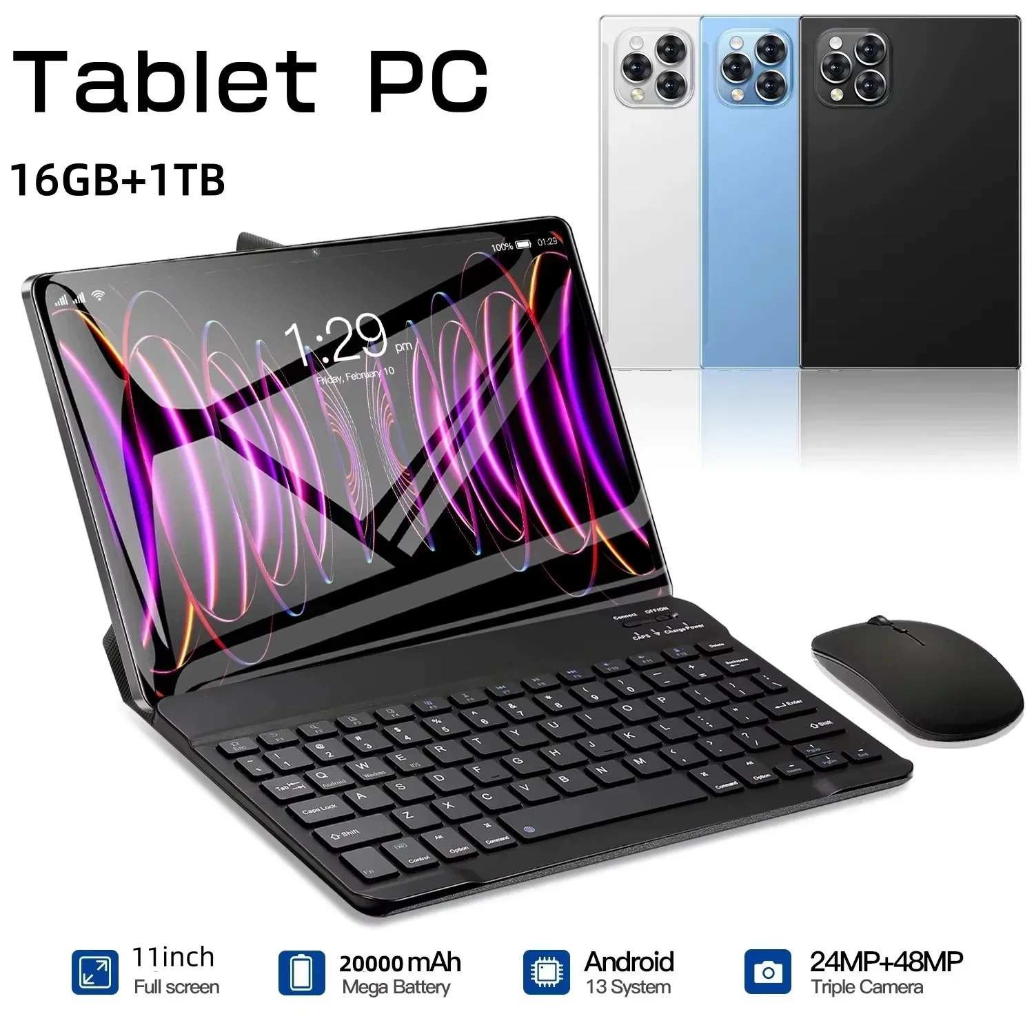 Nova versão global do tablet Android Pad 15 Pro Android 14 16GB + 1TB 20000mAh 5G cartão duplo WiFi GPS 11 polegadas de alta definição4K Tab - Image 2