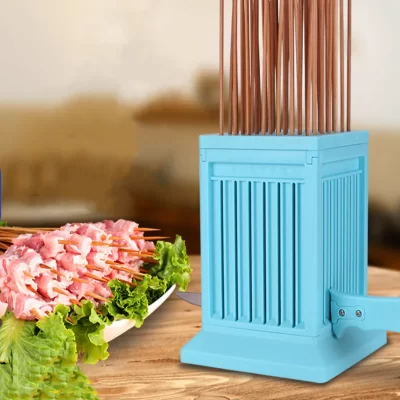 Cortador de carne corda carnes 49 grades rotisserie cordeiro carne churrasco espeto acampamento ao ar livre kebab acessórios cozinha ferramentas para churrasco