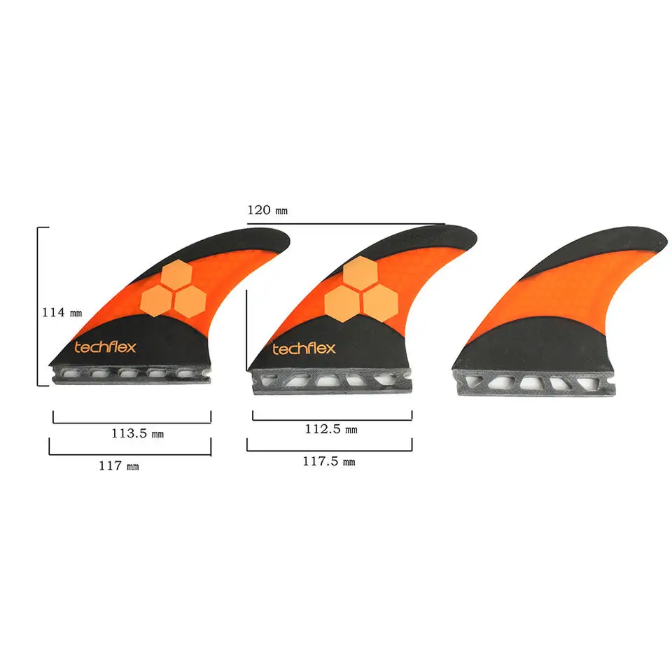 Barbatanas de propulsor Surf Carbon Honeycomb annd Barbatanas de prancha de surf de fibra de vidro em FUTURES de surf AM2 DHD Techflex SuperE Rasta FINS Jordy - Image 2