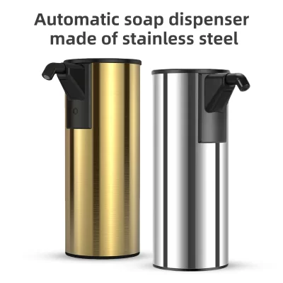 350ml metal de aço inoxidável indução automática elétrica sentido dispensador sabão recarregável touchless mão desinfetante bomba máquina