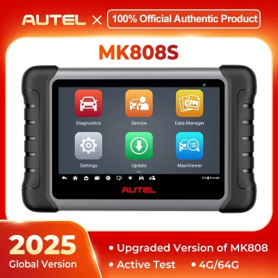 Autel obd2 scanner maxicom mk808 mk808s carro ferramenta de diagnóstico bidirecional controle diagnóstico ferramentas automotivas abs leitor de código