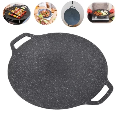 28-34cm ao ar livre churrasqueira pan churrasco pote antiaderente fogão assadeira coreano roastig grill placa equipamentos de acampamento