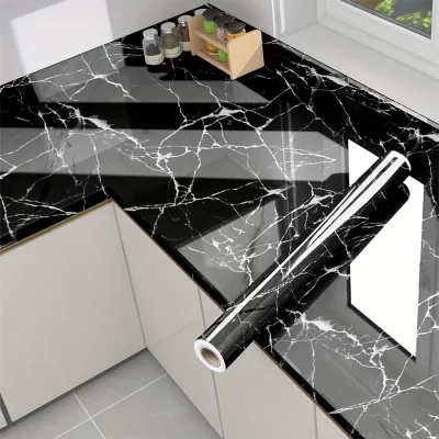 Papel de parede autoadesivo de mármore, 40cm, vinil, contato, pvc, à prova d'água, adesivos de parede para cozinha, filme decorativo, decoração de casa