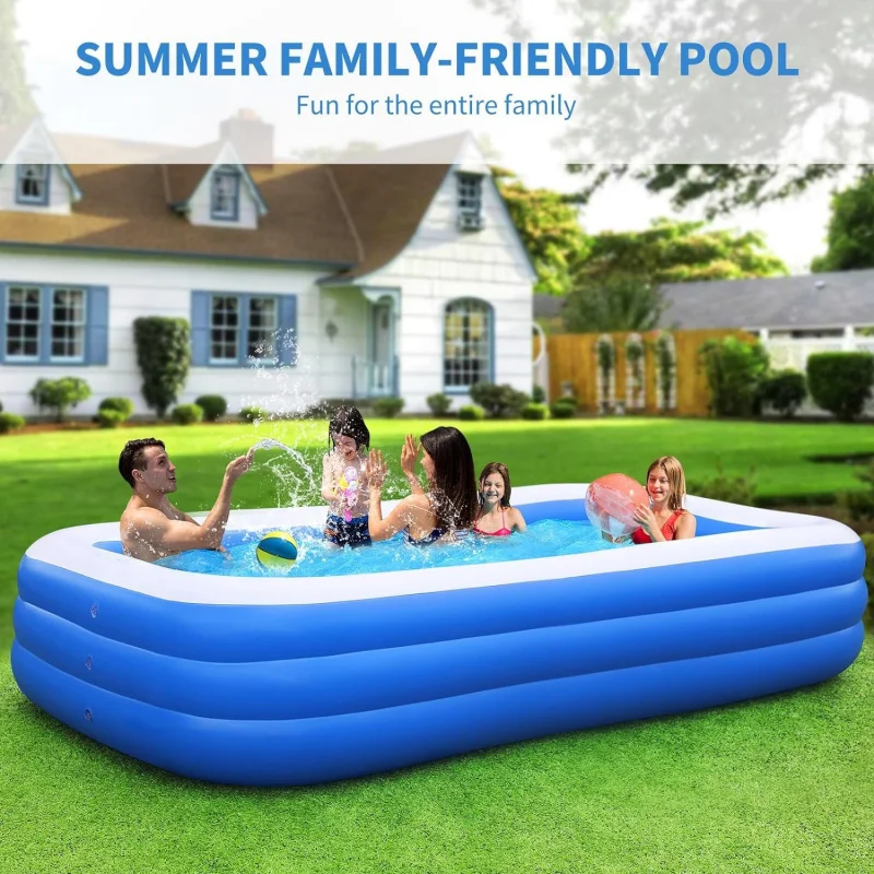 Foldable Dog Pool ,Durable Dog Pool With Reinforced Support Boards For Outside Backyard - Image 3
